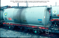 BPO67285 = SMBP899 TTA 33t Class A Petroleum Tank wagon air brake Design code TT088P BRW 561 Powell Duffryn 1967 @ Grangemouth MPD 89-08-01 © Paul Bartlett w