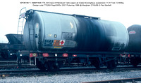 BPO67467 = SMBP1646 TTA 32t Class A Petroleum Tank wagon air brake Design code TT026X Regd BRSc 2357 Pickering 1966 @ Margham 86-04-27 © Paul Bartlett w