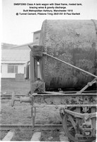 SMBP2065 tank wagon with Steel frame, riveted tank, bracing wires Built 1915 @ Tunnel Cement, Pitstone Tring 26-01-91 © Paul Bartlett [06w]