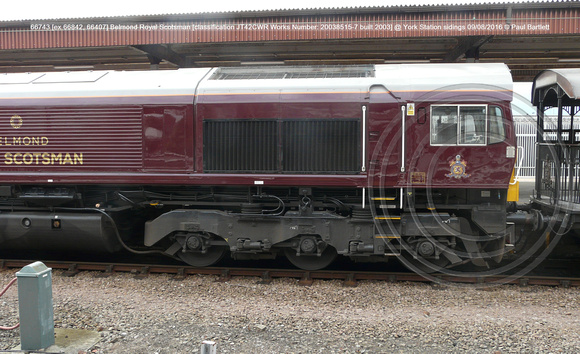 66743 [ex 66842, 66407] Belmond Royal Scotsman [classification JT42CWR Works No 20038515-7 built 2003] @ York Station sidings 2016-08-09 © Paul Bartlett [07w]