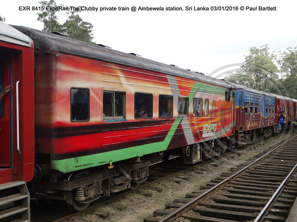 EXR 8415 ExpoRail The Clubby private train @ Ambewela station, Sri Lanka 2016-01-03 © Paul Bartlett [1w]