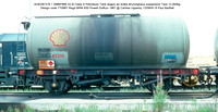 SUKO67316 = SMBP968 33.3t Class A Petroleum Tank wagon air brake Design code TT088Y Regd BRW 630 Powell Duffryn 1967 @ Carlilse Upperby 91-08-12 © Paul Bartlett w