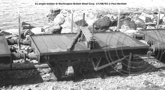 41 single bolster @ Workington BSC 93-08-17 © Paul Bartlett [2w]