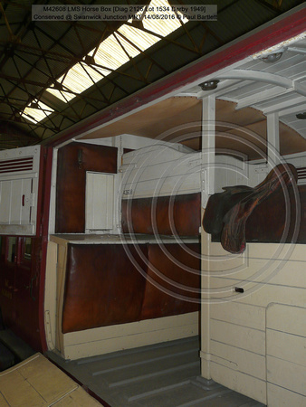 M42608 LMS Horse Box [Diag 2125 Lot 1534 Derby 1949] Conserved @ Swanwick Junction MRT 2016-08-14 © Paul Bartlett [12w]