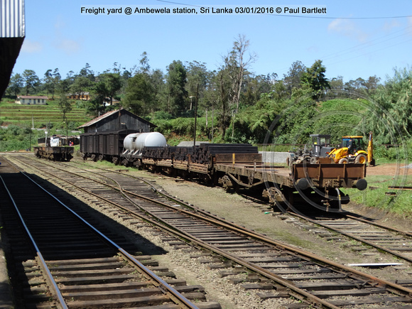 Freight yard @ Ambewela station, Sri Lanka 2016-01-03 © Paul Bartlett [1w]
