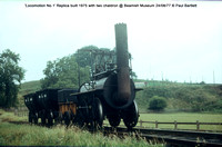 'Locomotion No.1' Replica built 1975 with two chaldron @ Beamish Museum 77-08-24 © Paul Bartlett w