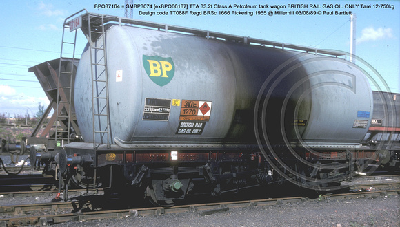 BPO37164 = SMBP3074 [exBPO66187] TTA Class A @ Millerhill 89-08-03 � Paul Bartlett w