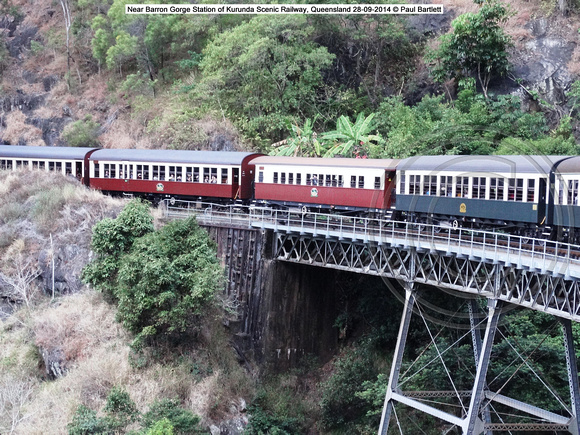 Near Barron Gorge Station of Kurunda Scenic Railway, Queensland 28-09-2014 � Paul Bartlett DSC06335