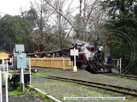 12A at Lakeside on Puffing Billy Railway 19-09-2014 � Paul Bartlett [5]