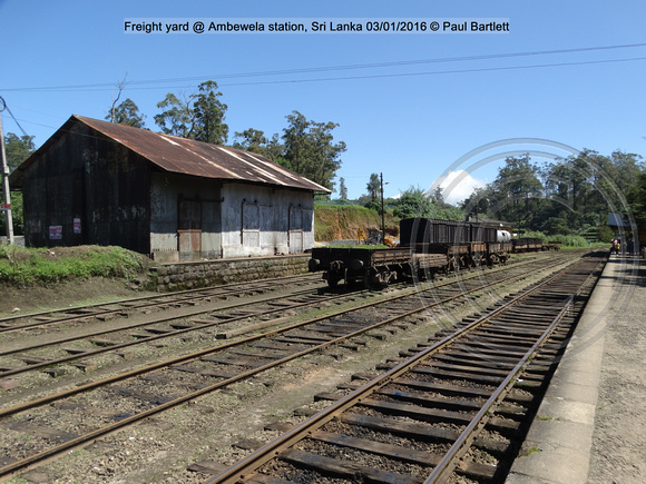 Freight yard @ Ambewela station, Sri Lanka 2016-01-03 © Paul Bartlett [2w]