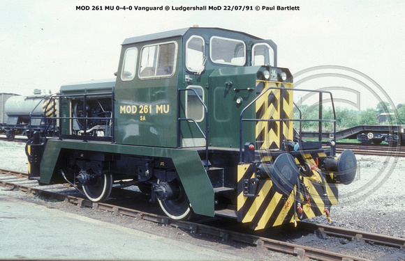 MOD 261 MU 0-4-0 Vanguard @ Ludgershall MoD 91-07-22 � Paul Bartlett [1w]