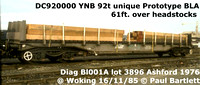 DC920000 92t unique Prototype BLA YNB