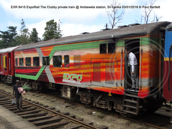 EXR 8415 ExpoRail The Clubby private train @ Ambewela station, Sri Lanka 2016-01-03 © Paul Bartlett [2w]