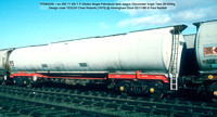 TPD85205 = ex 205 T P Dibden Bogie Petroleum tank wagon Gloucester bogie Design code TE022H Chas Roberts [1970] @ Immingham Dock 86-11-02 © Paul Bartlett w