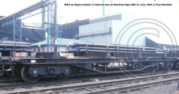 WB3 Bogie bolster internal user @ Stocksbridge UES 94-07-31 © Paul Bartlett w