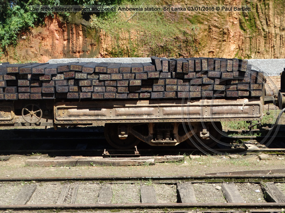 Low sided sleeper wagon another @ Ambewela station, Sri Lanka 2016-01-03 © Paul Bartlett [4w]