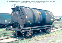 CGL70402 TUA Charringtons Fuel Oil Class B GAS OIL Tank wagon Gloucester Floating axle suspension Design code TU016A built Procor [1979] @ Cambridge 90-05-05 © Paul Bartlett w
