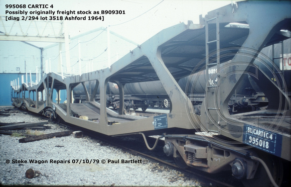995068 CARTIC 4 @ Stoke Wagon Repairs 79-10-07 © Paul Bartlett w