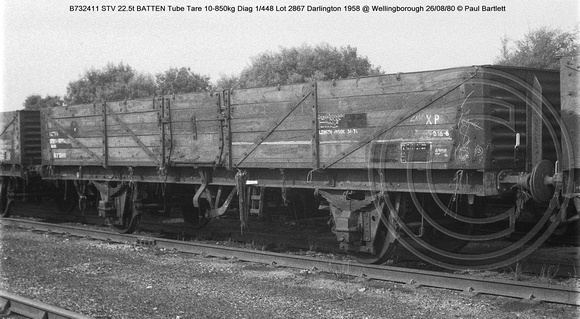 B732411 STV BATTEN Tube @ Wellingborough 80-08-26 � Paul Bartlett w