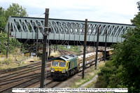 66420 Freightliner [classification JT42CWR-T1 GM EMDWorks no 20058700-010 10-2006] @ York Holgate Junction 2023-07-28 © Paul Bartlett [1w]