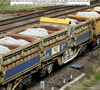 501007 MRA(A) 56.5T Network Rail Ballast side tippler Tare 33.450kg [Des code MR007C Job 6012 Thrall Europa 2001] @ York Holgate Junction 2023-07-28 © Paul Bartlett w