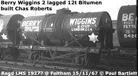 Berry Wiggins tank wagons on BR