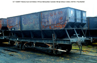 127 = E289871 Rebody huck bolt Shildon 1976 [ex Metropolitan Cammel] 1946 @ Onllwyn Colliery 92-07-18 © Paul Bartlett w