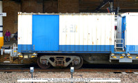BB97411 KFA 66.7t Trinity Rail 60' Container Flat - Kirow Crane Support DRK81602 tare 26.800kg [2005] @ York station 2023-08-09 © Paul Bartlett [4w]