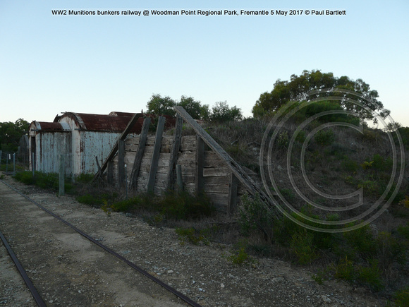 WW2 Munitions bunkers railway Woodman Point Regional Park, Fremantle 5 May 2017 © Paul Bartlett [3]