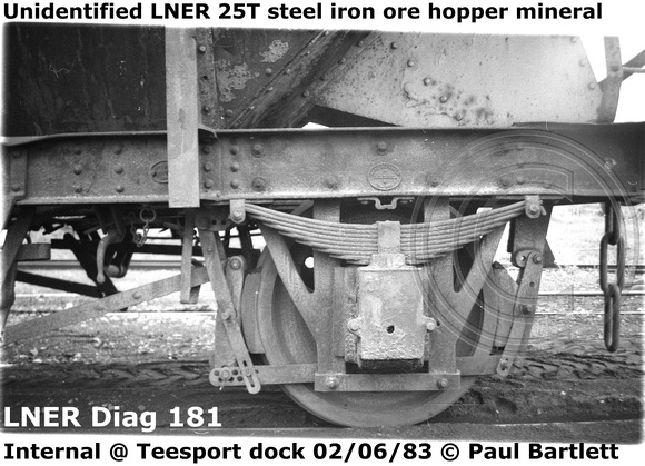 Unidentified LNER Diag 181 hopper Internal @ Teesport Dock 83-06-02 [5]