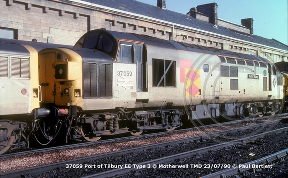 37059 Port of Tilbury EE Type 3  @ Motherwell 90-07-23 © Paul Bartlett w
