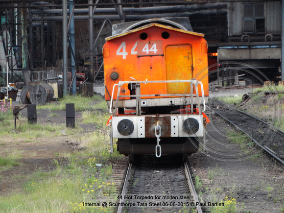 44 Hot Torpedo for molten steel Internal @ Scunthorpe Tata Steel 2015-06-06 © Paul Bartlett [1w]