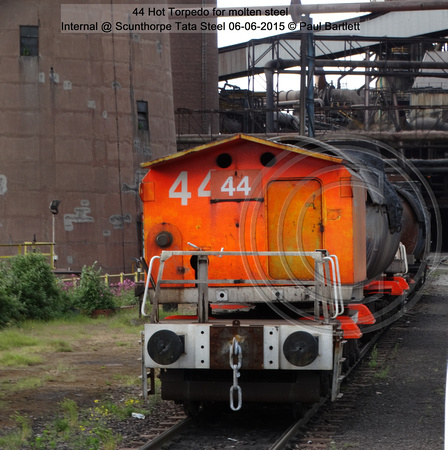 44 Hot Torpedo for molten steel Internal @ Scunthorpe Tata Steel 2015-06-06 © Paul Bartlett [5w]