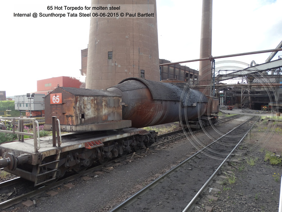 65 Hot Torpedo for molten steel Internal @ Scunthorpe Tata Steel 2015-06-06 © Paul Bartlett [01w]
