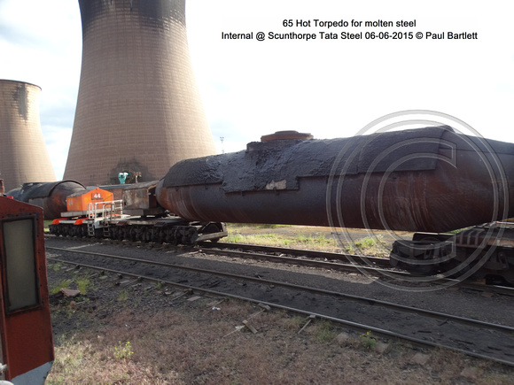 65 Hot Torpedo for molten steel Internal @ Scunthorpe Tata Steel 2015-06-06 © Paul Bartlett [02w]