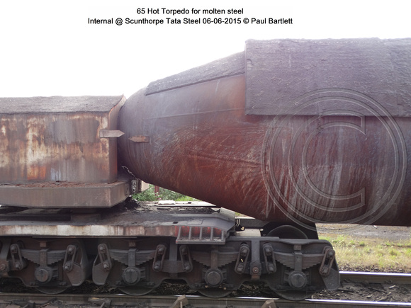 65 Hot Torpedo for molten steel Internal @ Scunthorpe Tata Steel 2015-06-06 © Paul Bartlett [08w]