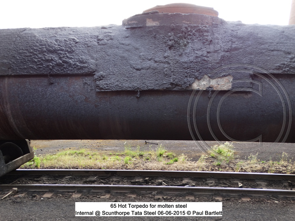 65 Hot Torpedo for molten steel Internal @ Scunthorpe Tata Steel 2015-06-06 © Paul Bartlett [09w]