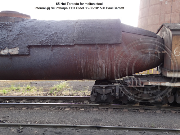 65 Hot Torpedo for molten steel Internal @ Scunthorpe Tata Steel 2015-06-06 © Paul Bartlett [10w]