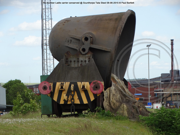No Number Ladle carrier conserved @ Scunthorpe Tata Steel 2015-06-06 © Paul Bartlett [1w]