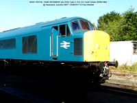 45041 ROYAL TANK REGIMENT [ex D53] Type 4 1Co Co1 built Crewe 1962-06 @ Swanwick Junction MRT 2017-08-12 © Paul Bartlett [4w]