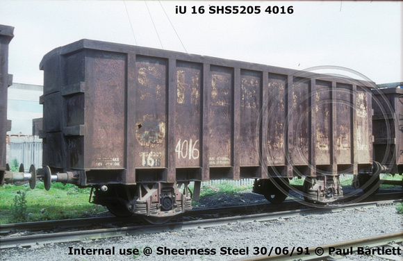 iU 16 SHS5205 4016 Sheerness Steel 91-06-30 © Paul Bartlett [w]