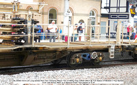 NLU93603 45.5t ZJA Long-welded Rail Train Clamping Wagon Tare 32-660kg Diag ZJ002A 2002-5 @ York Station 2024-08-07 © Paul Bartlett [6w]