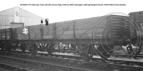 B732691 STV BR Tube Diag 1-448 @  Newport Docks 82-04-10 © Paul Bartlett w