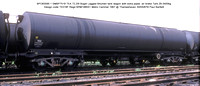 BPO83595 = SMBP7518 TEA  Bogie Lagged Bitumen tank wagon Design code TE018F @ Thameshaven 87-05-30 � Paul Bartlett w