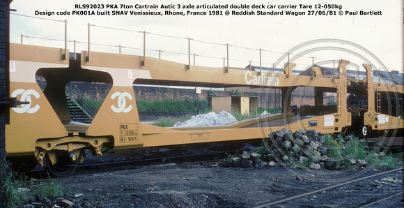 RLS92023 PKA Cartrain @ Reddish Standard Wagon 81-06-27 © Paul Bartlett [1w]