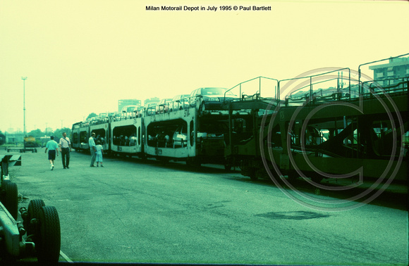 Milan Motorail Depot in July 1995 © Paul Bartlett w