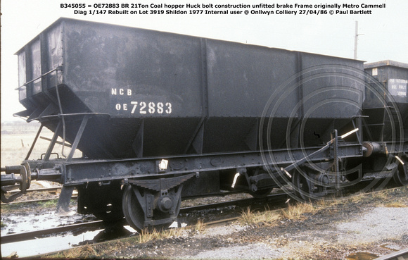 B345055 = OE72883 HTO Internal user @ Onllwyn Colliery 86-04-27 © Paul Bartlett w