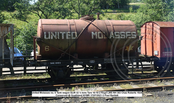 United Molasses no. 6 Tank wagon 1925 conserved @ Goathland NYMR 2017-07-17 © Paul Bartlett [2w]