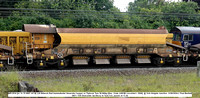 NR12916 [ex 33 70 6905 147-8] JJA Network Rail Autoballaster Generator hopper ex Tiphook Tare 28.000kg [Des. Code JJ001B converted c 2000]  @ York Holgate Junction 2024-06-11 © Paul Bartlett w