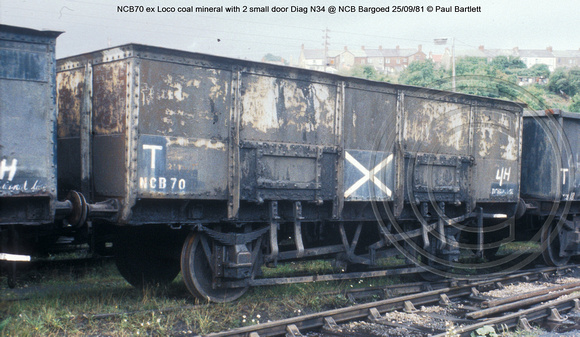NCB70 ex GWR-PO 2 small door mineral @ NCB Bargoed 81-09-25 � Paul Bartlett w
